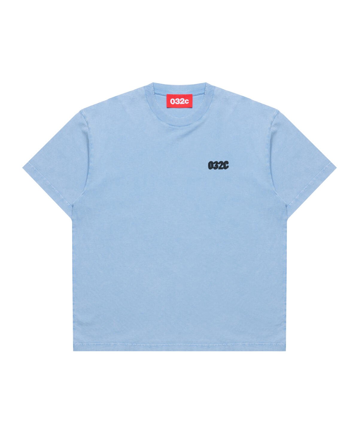 ★032c★ U 032c Loves T-shirt FADED LIGHT BLUE 032C LOVES TS S25 - 032c ''032c LOVES'' T - SHIRT - 0111 - 350